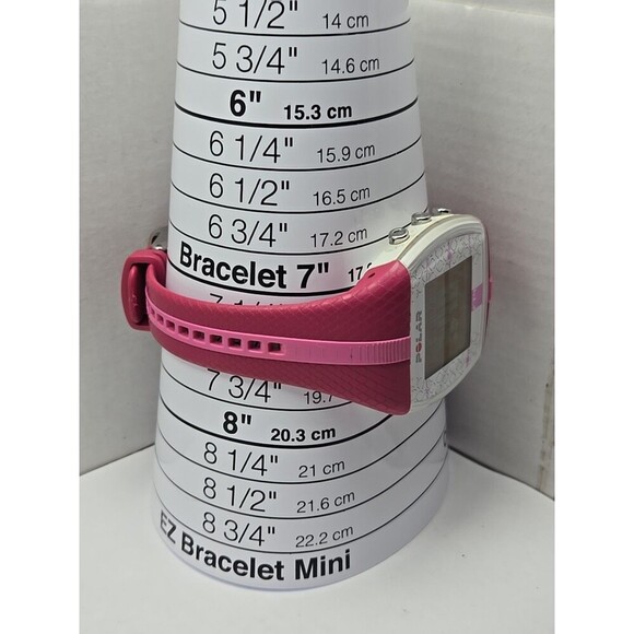 Polar FT4 Pink White Heart Rate Monitor Watch Tested Working New Battery - Picture 6 of 10